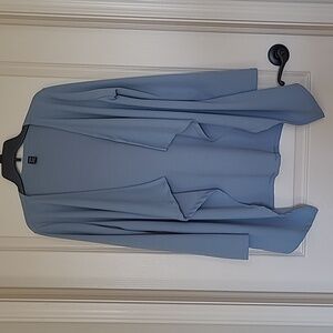 321. SHEIN Light Blue Open Front Ribbed Cardigan Size XL/12